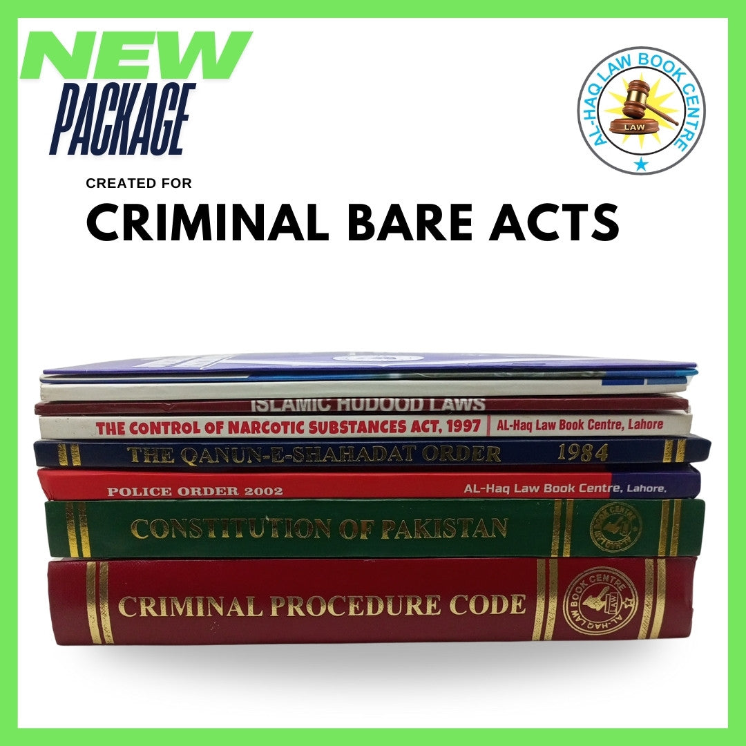 Criminal Bare Acts edition 2025 Package in Pakistan
