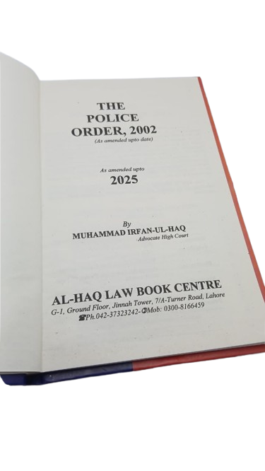 Police Order Act 2002 Edition 2025