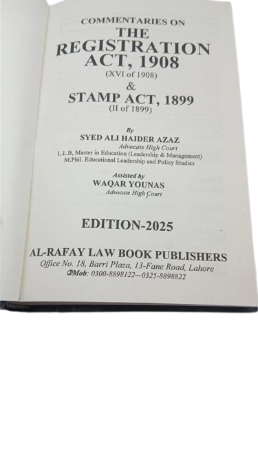 Registration Act, 1980    Commentaries