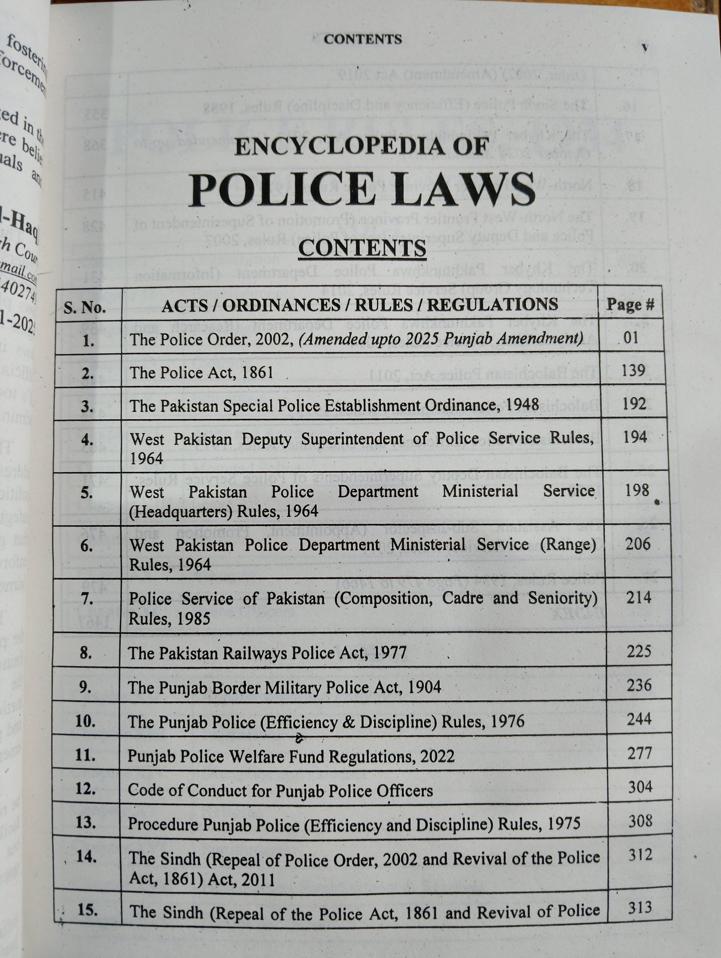 Police Laws with Police Rules 1934 in Pakistan