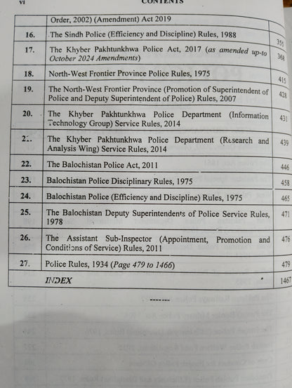 Police Laws with Police Rules 1934 in Pakistan
