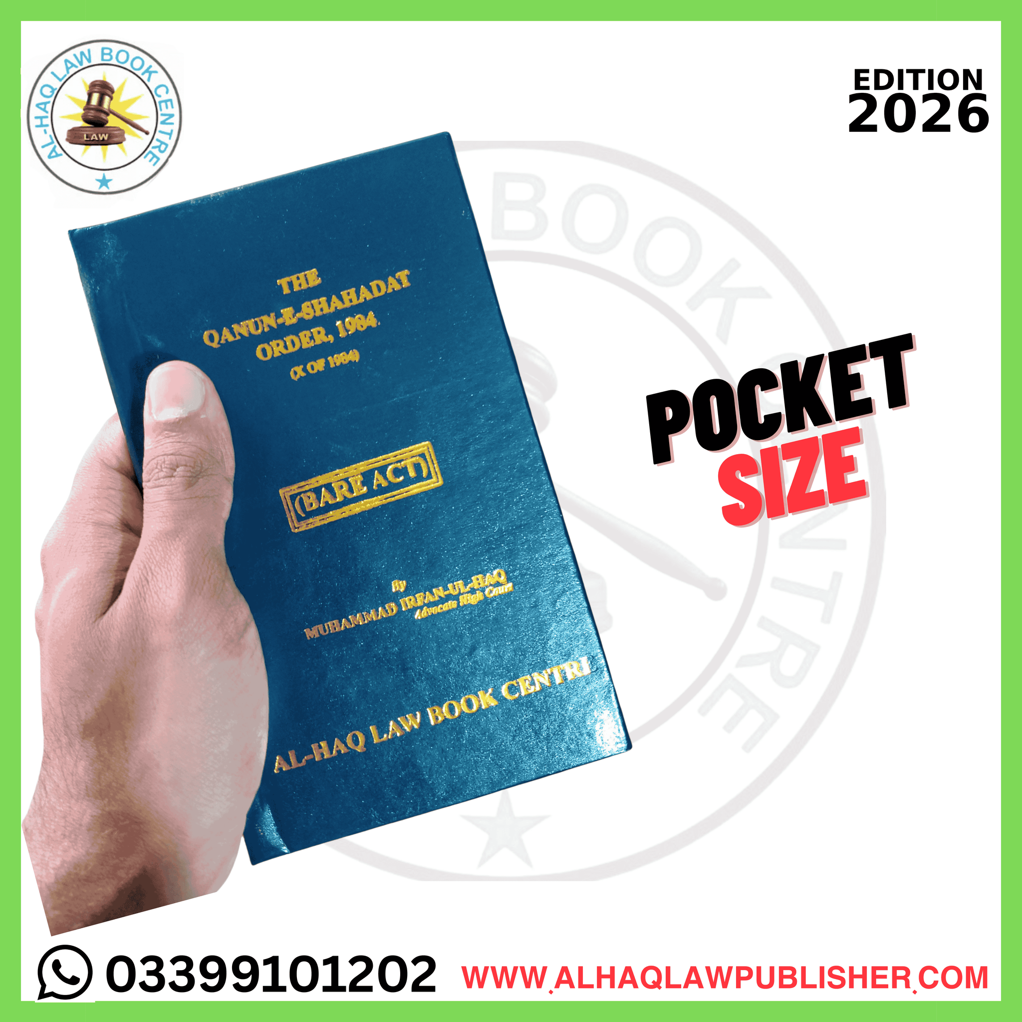 QSO Qanun-e-Shahadat Order Pockect Size (Bare)