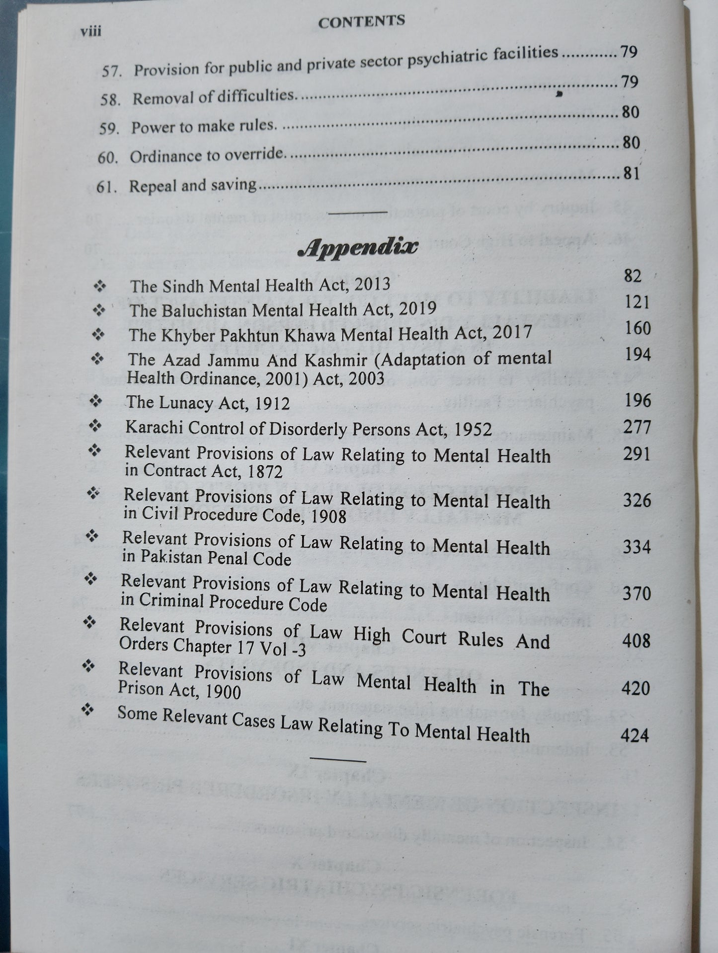 Mental Health Laws