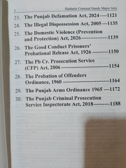 Criminal Handy Major Acts Edition 2026